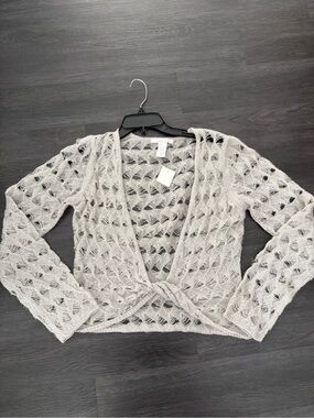 Charlotte Russe Vintage Mohair Deadstock Twist-Front Ballet Sweater Large